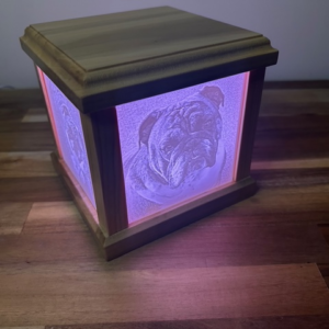 Lighted Pet Memorial Lithophane Box - Image 3